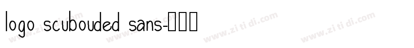 logo scubouded sans字体转换